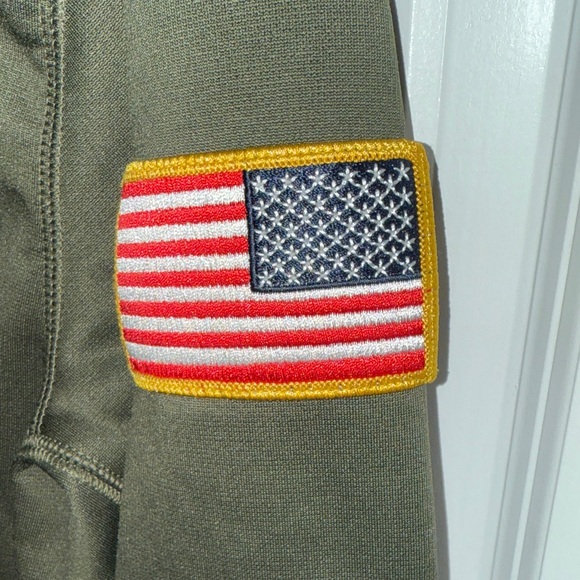 Nike “Salute To Service” Dark Green Men's Hoodie with Logo - Picture 6 of 7